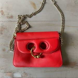 JW Anderson Red Mini Pierce Bag